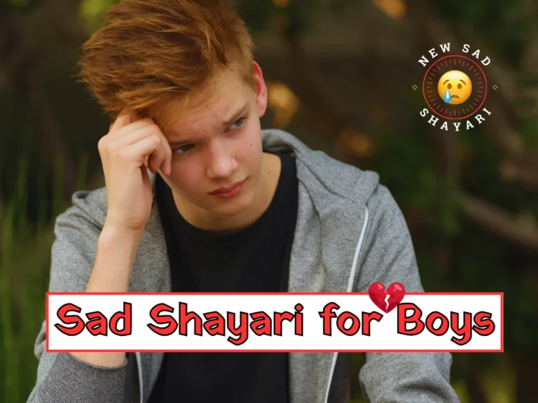 New Sad Shayari for Boys 2026